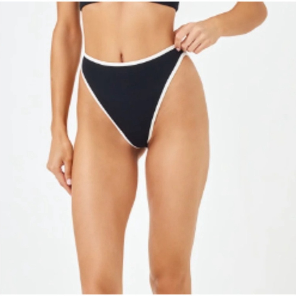 NWT L*Space Ribbed Nora Bikini Bottoms Large